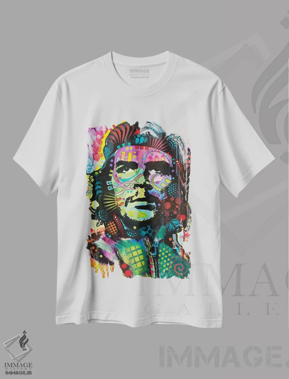 تیشرت سفید طرح دار چه گوارا، مدیوم اثر دین روسو | immage.ir
