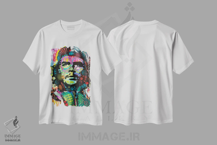 تیشرت سفید طرح دار چه گوارا، مدیوم اثر دین روسو | immage.ir