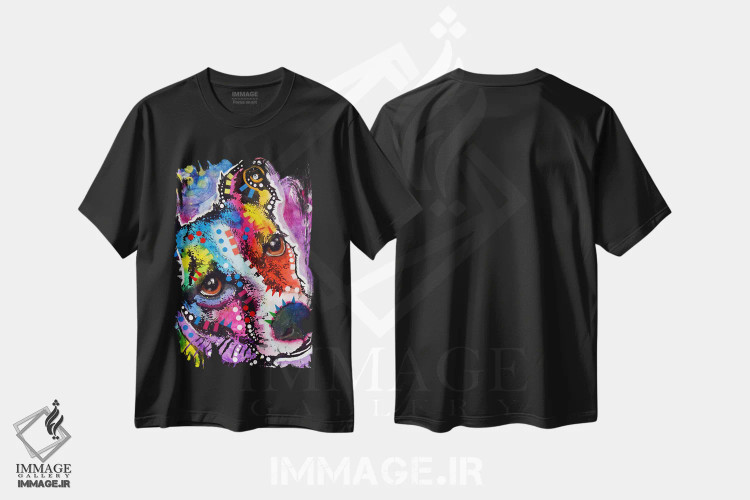 تیشرت مشکی طرح دار جک رویایی، مدیوم اثر دین روسو | immage.ir