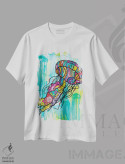 تیشرت سفید طرح دار عروس دریایی، مدیوم اثر دین روسو | فروشگاه ایماژ