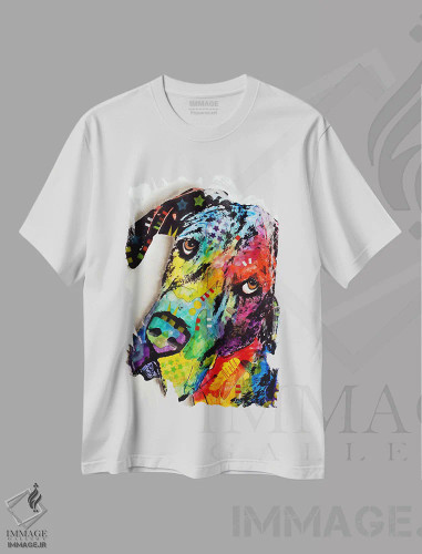 تیشرت سفید طرح دار دانمارکی مایل، مدیوم اثر دین روسو | فروشگاه ایماژ