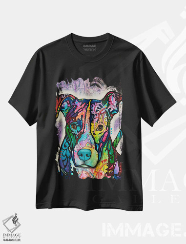 تیشرت مشکی طرح دار دوستم داشته باش، مدیوم اثر دین روسو | فروشگاه ایماژ