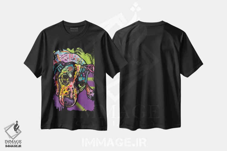 تیشرت مشکی طرح دار جک پاک نشدنی، مدیوم اثر دین روسو | فروشگاه ایماژ