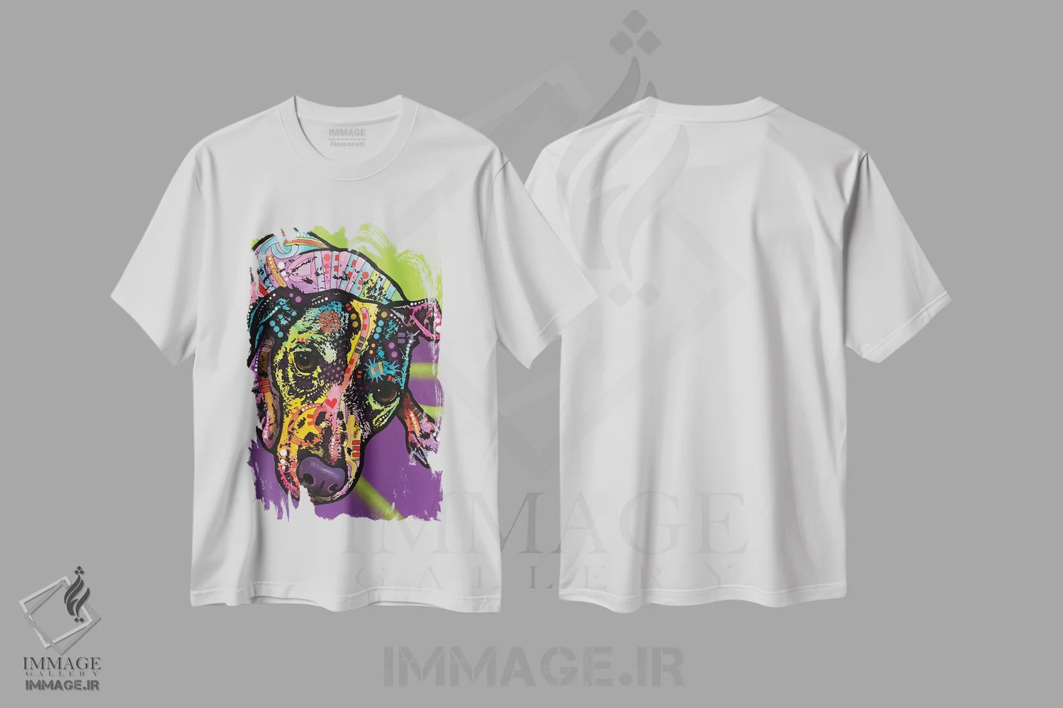 تیشرت سفید طرح دار جک پاک نشدنی، مدیوم اثر دین روسو | immage.ir