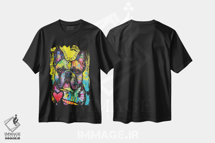 تیشرت مشکی طرح دار بهترین گفت وگوهای من، مدیوم اثر دین روسو | immage.ir