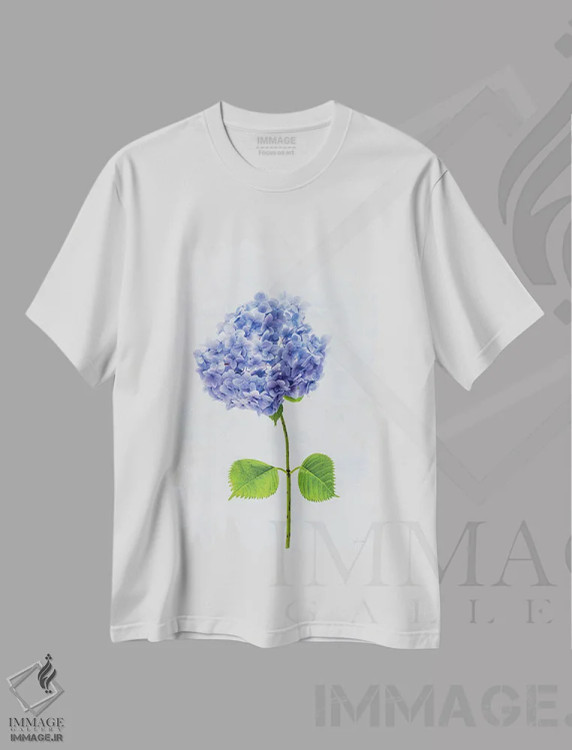 تیشرت سفید طرح دار هورتانس کیپ کاد ۱، تزئینی اثر دبورا رِوِل | immage.ir