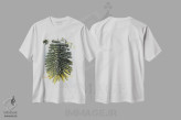 تیشرت سفید طرح دار نخل تنها، تزئینی اثر دبورا رِوِل | immage.ir