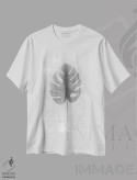 تیشرت سفید طرح دار نخل با سایه های توناژ ۴، دکور بوهمی اثر دنیس براون | فروشگاه ایماژ