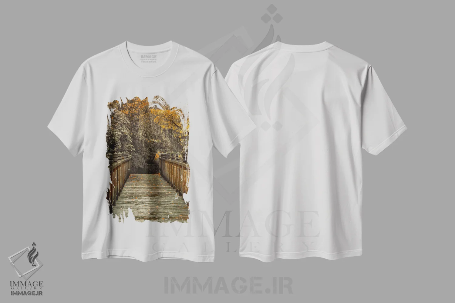 تیشرت سفید طرح دار آن سوی پل، دکور تعطیلات اثر دان شوارتز | immage.ir