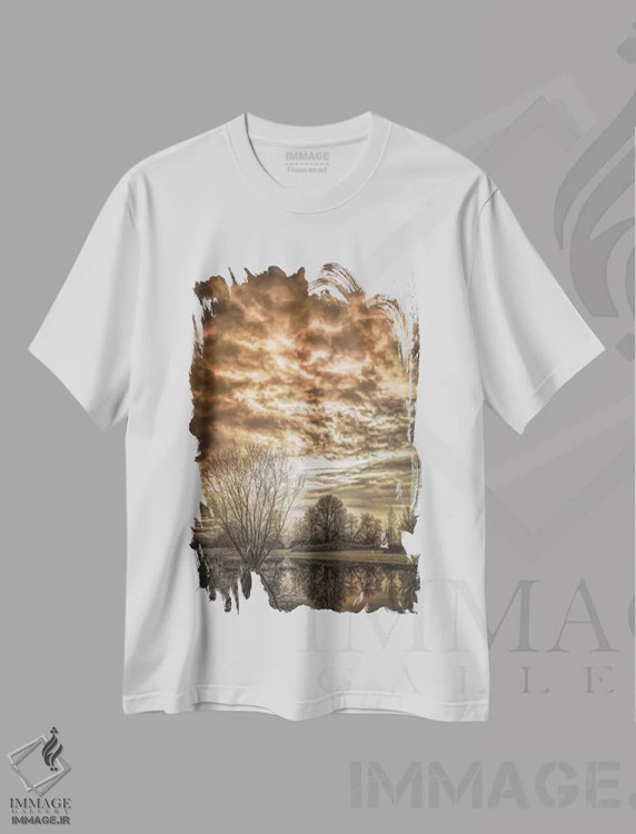 تیشرت سفید طرح دار سردی زمستان، مدیوم اثر دان شوارتز | immage.ir