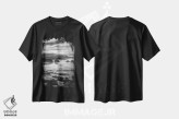 تیشرت مشکی طرح دار سپیده دم ساحلی، دکور ساحلی اثر دان شوارتز | immage.ir