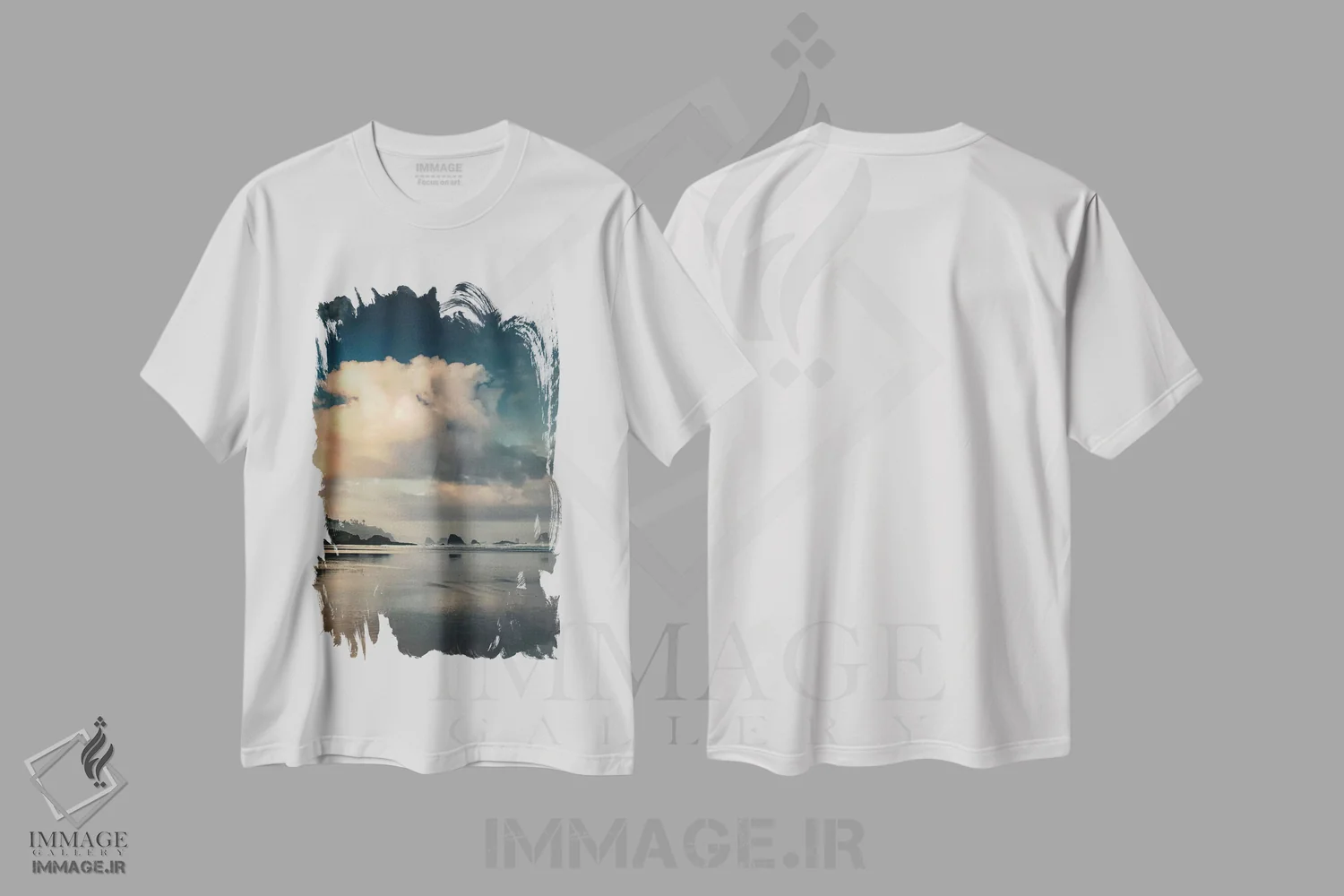 تیشرت سفید طرح دار صبح هوای صاف، مدیوم اثر دان شوارتز | فروشگاه ایماژ