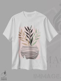 تیشرت سفید طرح دار نخل سیمی یک، دکور بوهمی اثر دنیلا سانتیاگو | immage.ir