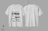 تیشرت سفید طرح دار قوانین رختشویی اثر دنیلا سانتیاگو | immage.ir