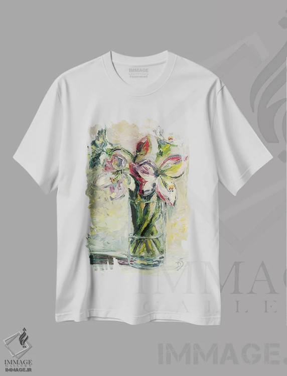 تیشرت سفید طرح دار آیا تو می کنی یا نمی کنی؟، دکور معاصر اثر دانا سورکینا | immage.ir