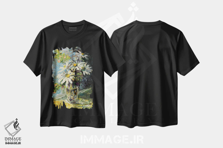 تیشرت مشکی طرح دار ستارگان تابستانی، دکور معاصر اثر دانا سورکینا | immage.ir