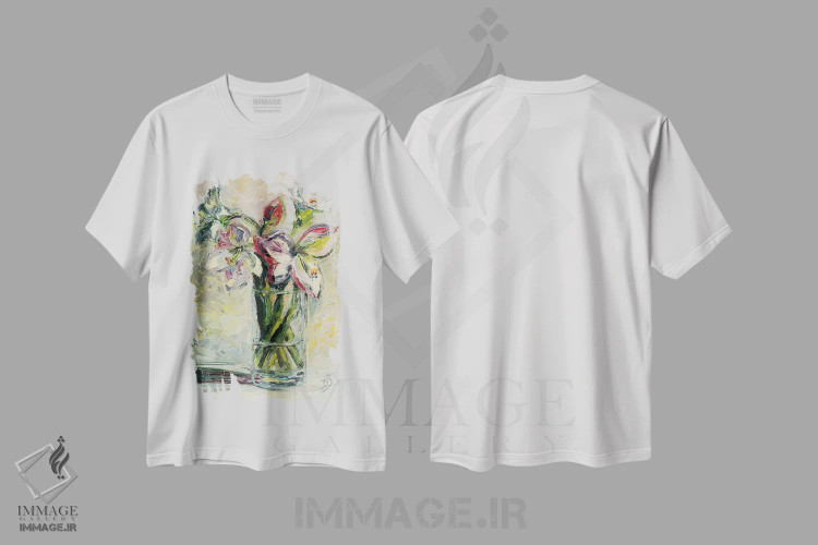 تیشرت سفید طرح دار آیا تو می کنی یا نمی کنی؟، دکور معاصر اثر دانا سورکینا | immage.ir