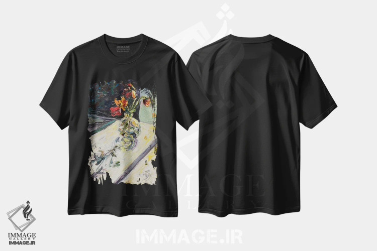 تیشرت مشکی طرح دار دو ر می، دکور معاصر اثر دانا سورکینا | فروشگاه ایماژ