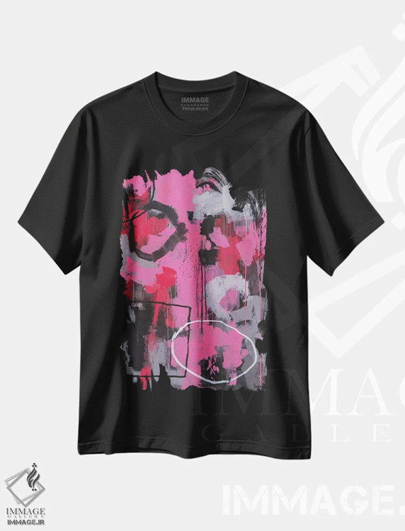 تیشرت مشکی طرح دار چرخاندن چرخ بزرگ اثر داگلاس سیمونسون | immage.ir