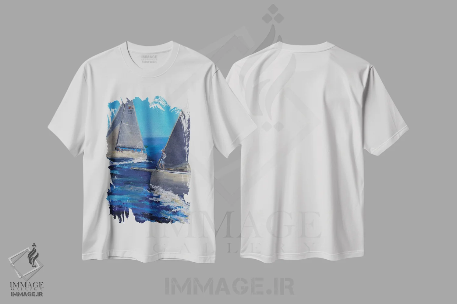تیشرت سفید طرح دار رولکس جیراگلیا، دکور معاصر اثر دینا آسه وا | immage.ir