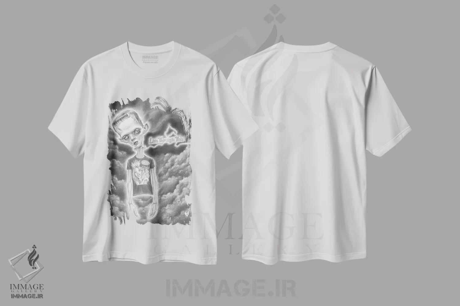 تیشرت سفید طرح دار فرانکن هول: زنده بمان از این ماجرا، دکوراسیون جایگزین اثر داستین بیلرد | immage.ir