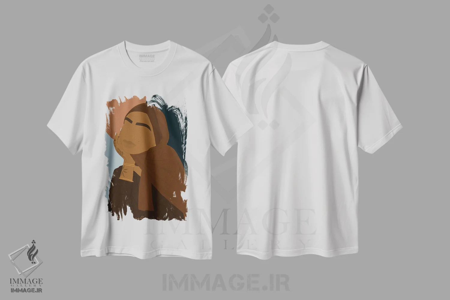 تیشرت سفید طرح دار دختران سیاه در همه راه ها، هنر آمریکایی آفریقایی تبار اثر دستینی دارسل | immage.ir