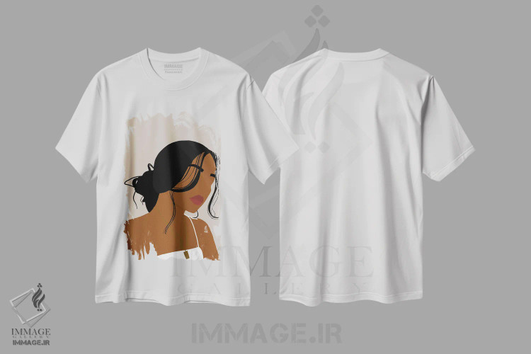 تیشرت سفید طرح دار بی جی ام، هنر آمریکایی آفریقایی تبار اثر دستینی دارسل | فروشگاه ایماژ