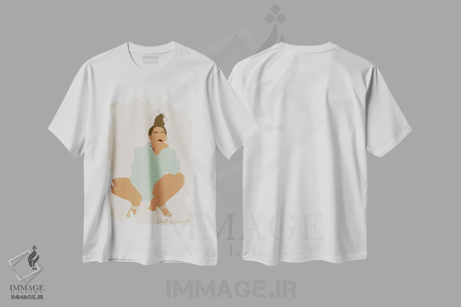 تیشرت سفید طرح دار روز بیانسه، هنر آمریکایی آفریقایی تبار اثر دستینی دارسل | immage.ir