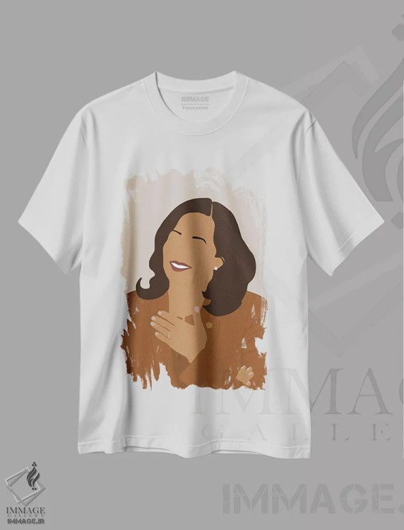 تیشرت سفید طرح دار مالکیت سیاهان، هنر آمریکایی آفریقایی تبار اثر دستینی دارسل | فروشگاه ایماژ