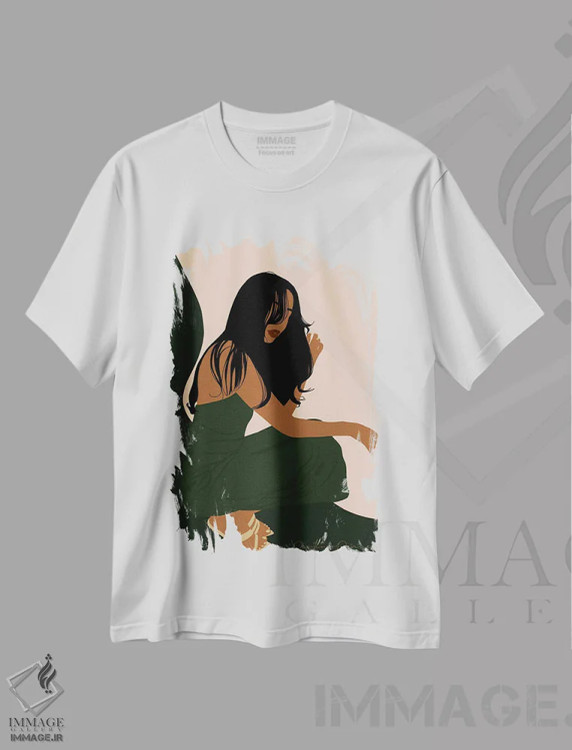 تیشرت سفید طرح دار لاکسرچی، هنر آمریکایی آفریقایی تبار اثر دستینی دارسل | immage.ir