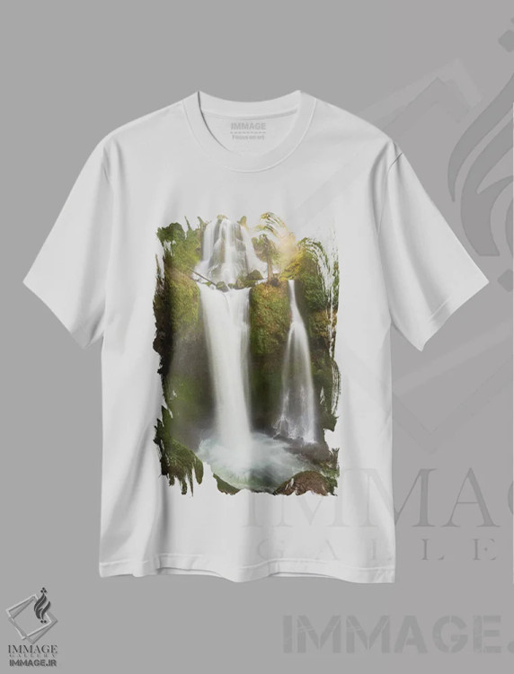 تیشرت سفید طرح دار نور درخشان، مدیوم اثر داتلیش | immage.ir