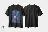 تیشرت مشکی طرح دار خیره شدن به کهکشان، مدیوم اثر دن تاویس | فروشگاه ایماژ