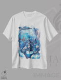 تیشرت سفید طرح دار پری دریایی یخی، مدیوم اثر دکوتا دیت ویلر | immage.ir