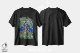 تیشرت مشکی طرح دار درخت خیزش ققنوس، هنر فاخر معاصر اثر دکوتا دیت ویلر | فروشگاه ایماژ