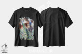 تیشرت مشکی طرح دار پرندگان شبیه هم اثر دکوتا دیت ویلر | فروشگاه ایماژ