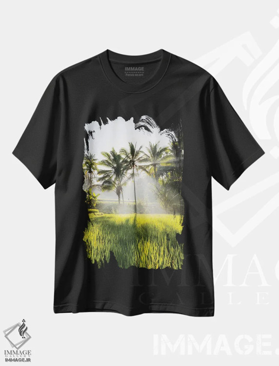 تیشرت مشکی طرح دار بالی دو، مدیوم اثر دایسوکه اوئه ماتسو | فروشگاه ایماژ