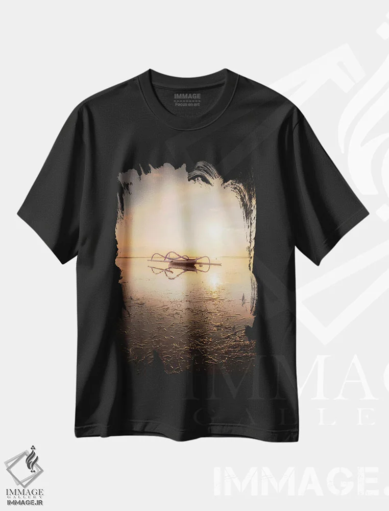 تیشرت مشکی طرح دار بالی یک، مدیوم اثر دایسوکه اوئه ماتسو | immage.ir