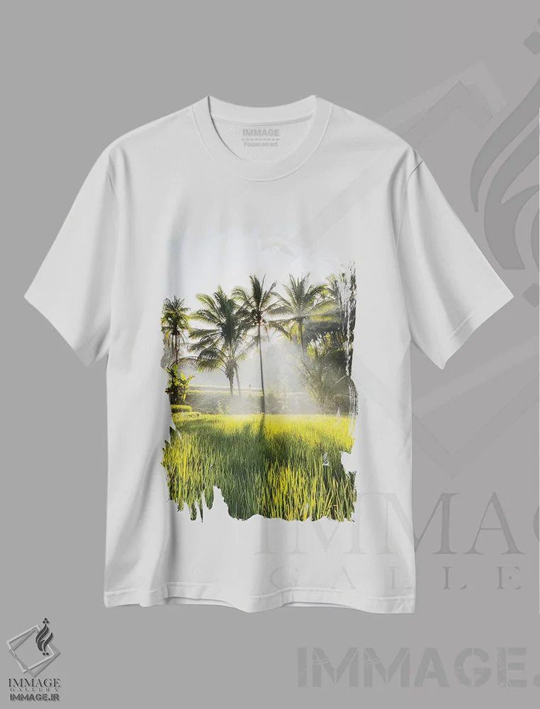 تیشرت سفید طرح دار بالی دو، مدیوم اثر دایسوکه اوئه ماتسو | immage.ir
