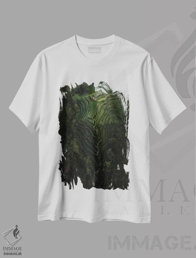 تیشرت سفید طرح دار بالی چهار، مدیوم اثر دایسوکه اوئه ماتسو | فروشگاه ایماژ