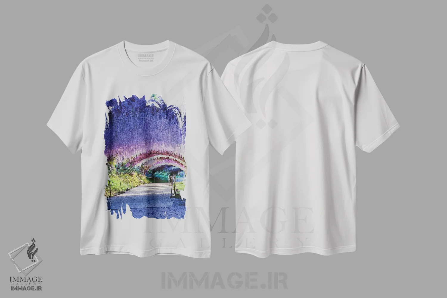 تیشرت سفید طرح دار بهار در ژاپن بیست و یکم، مدیوم اثر دایسوکه اوئه ماتسو | immage.ir