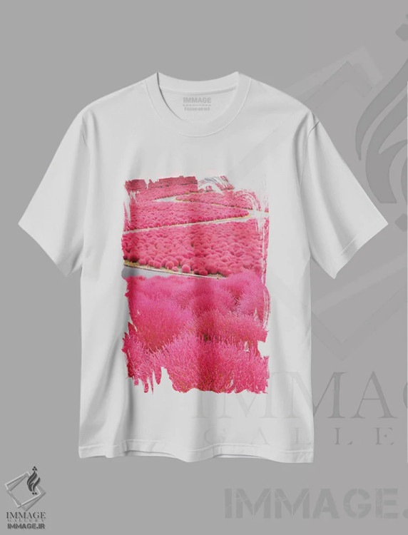 تیشرت سفید طرح دار پاییز در ژاپن هجده، مدیوم اثر دایسوکه اوئه ماتسو | immage.ir