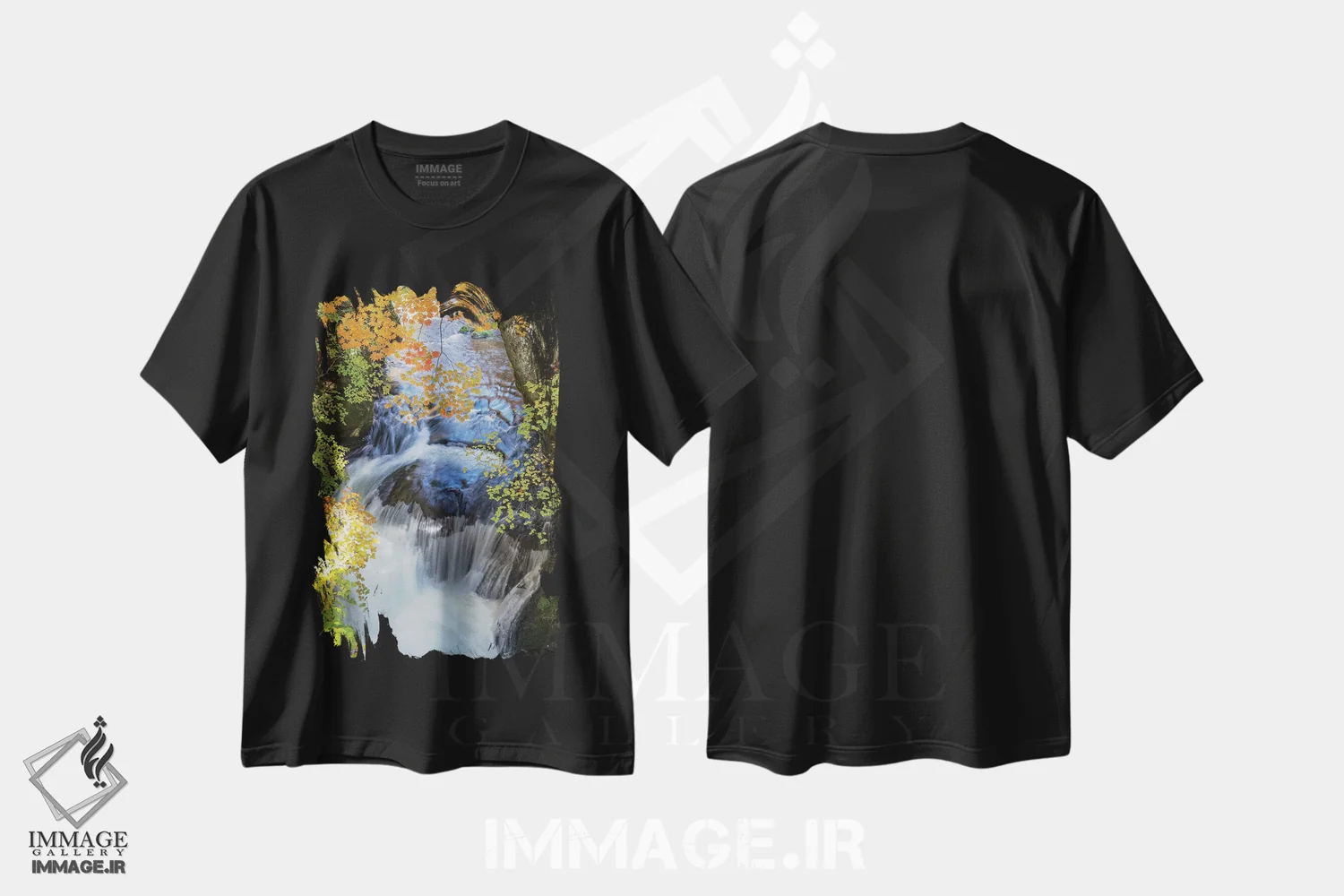 تیشرت مشکی طرح دار پاییز در ژاپن هفده، مدیوم اثر دایسوکه اوئه ماتسو | immage.ir