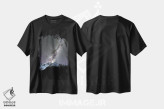 تیشرت مشکی طرح دار پارک ملی کوه کوک، نیوزیلند، مدیوم اثر دایسوکه اوئه ماتسو | immage.ir