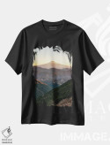 تیشرت مشکی طرح دار کوه فوجی چهار، مدیوم اثر دایسوکه اوئه ماتسو | فروشگاه ایماژ