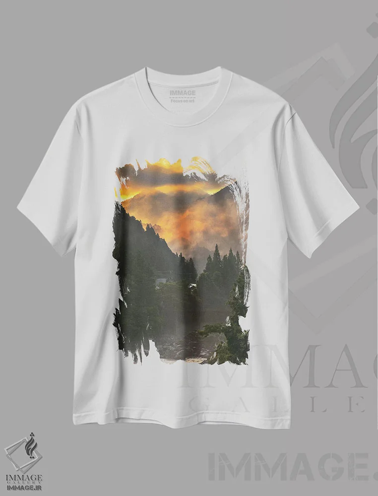 تیشرت سفید طرح دار تابستان در ژاپن یازده، مدیوم اثر دایسوکه اوئه ماتسو | فروشگاه ایماژ