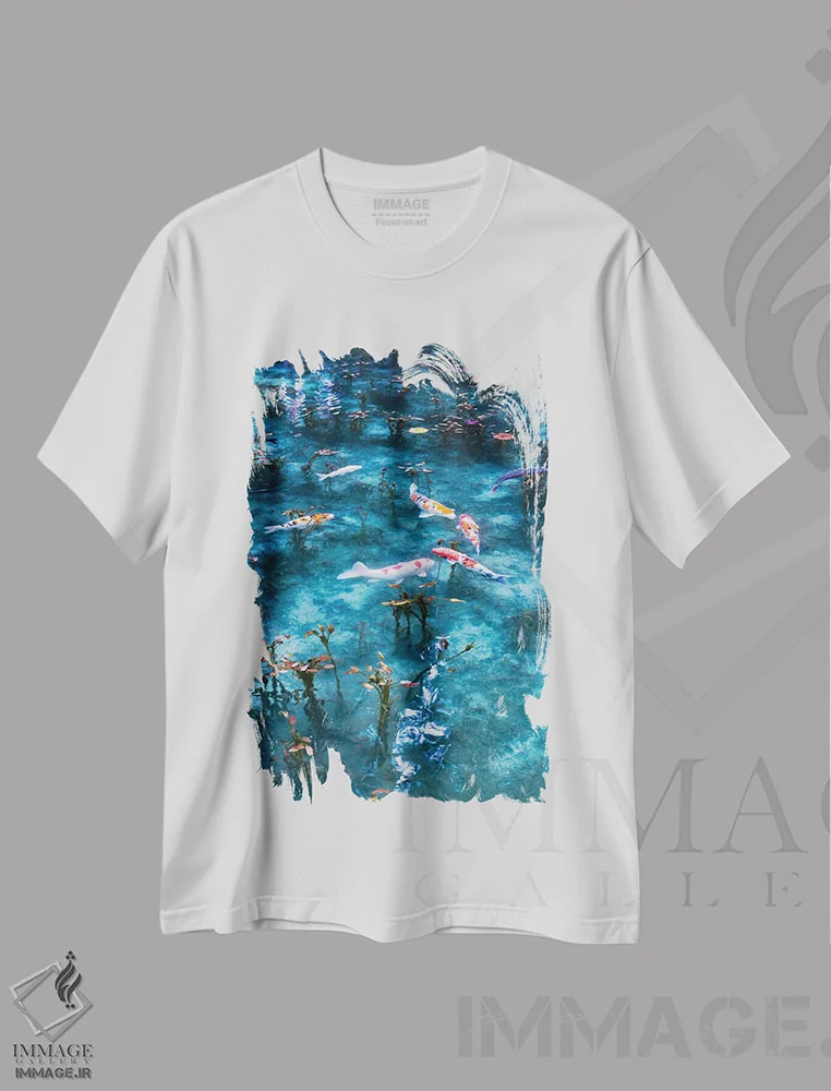 تیشرت سفید طرح دار تابستان در ژاپن ده، مدیوم اثر دایسوکه اوئه ماتسو | immage.ir
