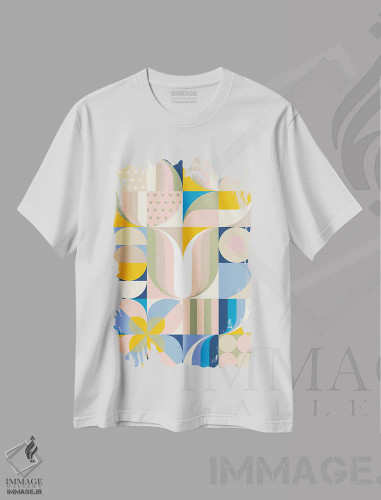 تیشرت سفید طرح دار رؤیای لطیف اثر جن دو | فروشگاه ایماژ