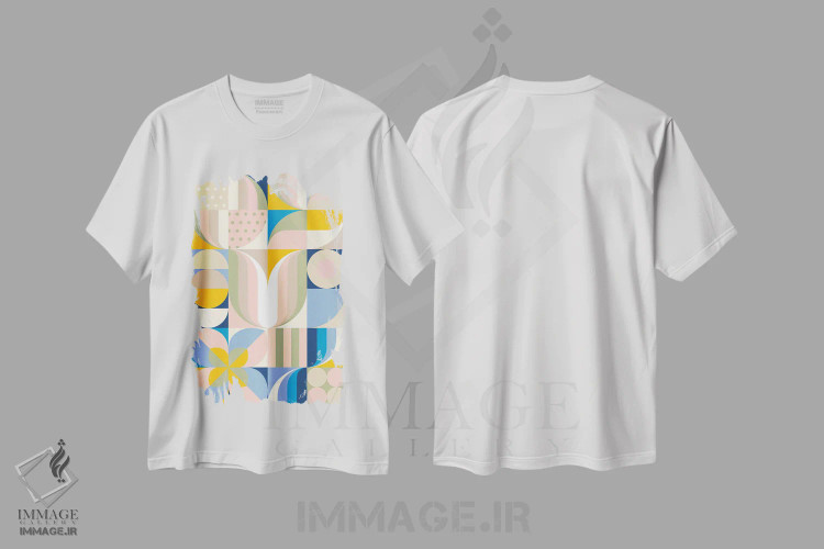 تیشرت سفید طرح دار رؤیای لطیف اثر جن دو | فروشگاه ایماژ
