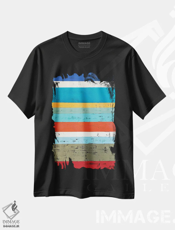 تیشرت مشکی طرح دار تأثیر قوی اثر آلیشیا دان | immage.ir