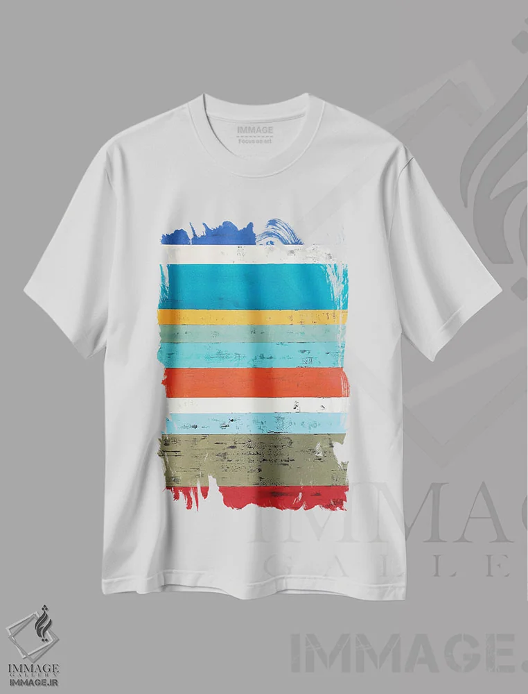 تیشرت سفید طرح دار تأثیر قوی اثر آلیشیا دان | فروشگاه ایماژ